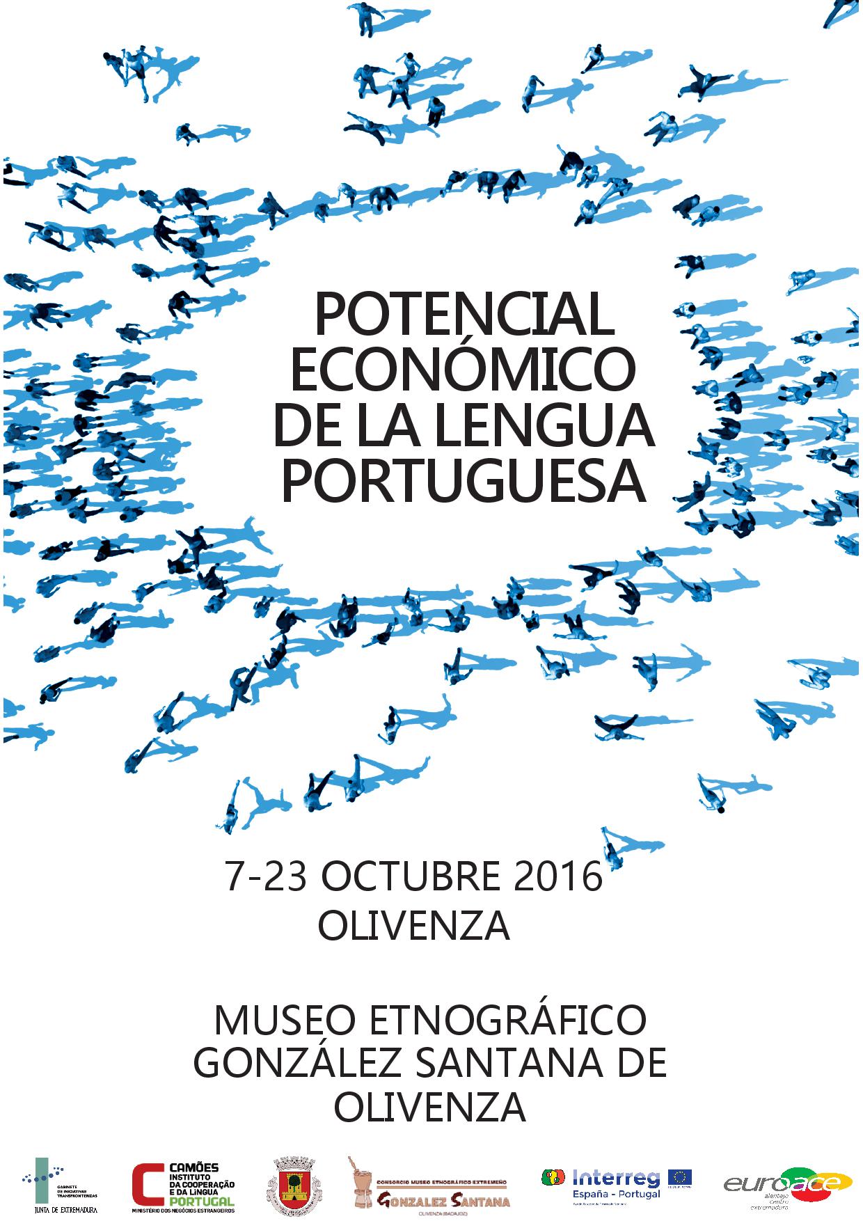 Cartel exposición Potencial económico de la lengua portuguesa