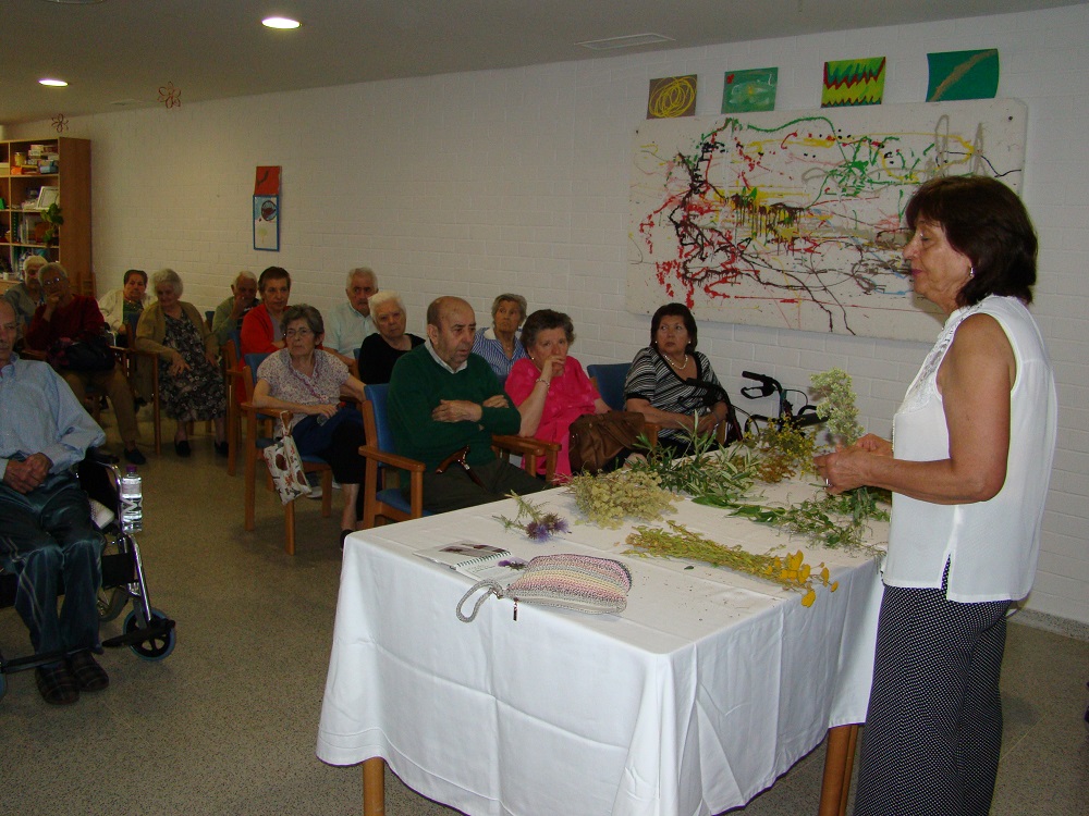 Cati Becerra impartiendo el taller COPIA