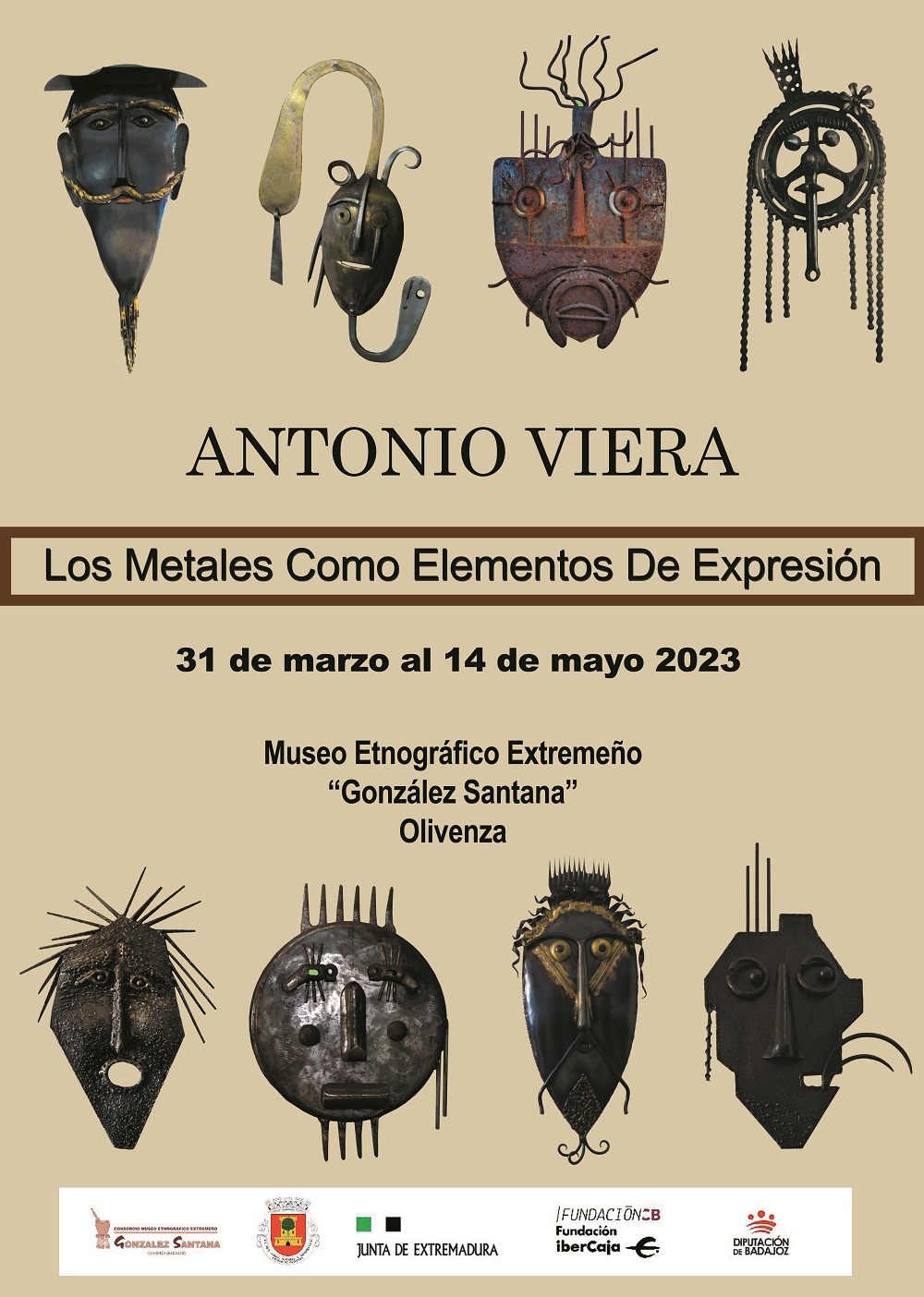 Cartel de la exposición 'Los metales como elementos de expresión'